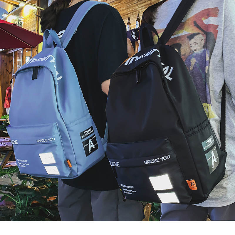 School bag men's sports ins trendy cool shoulder bag female summer middle school student backpack junior high school student Li Yifeng with the same yellow