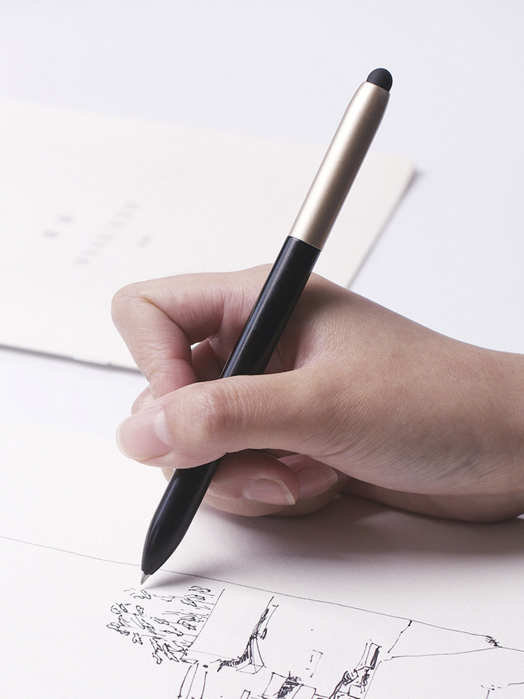 Qi Ji Jian pen Business black wood signature pen Creative neutral stroke stylus stylus Student gift pen Hand-made cultural creative wood pen