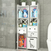 Bathroom rack side cabinet toilet toilet floor side cabinet toilet seam waterproof side cabinet triangle storage rack