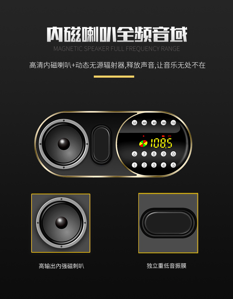 thiết bị phát wifi Manovo / geek F1 radio nhỏ cầm tay máy nghe nhạc cũ thẻ sạc Walkman - Trình phát TV thông minh modem internet