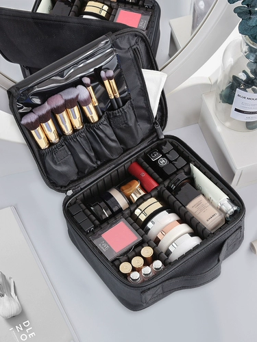 Вместительная и большая портативная косметичка, маленькая коробка для хранения, Южная Корея