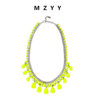 MZYYZ fluorescent color trend short necklace free shipping