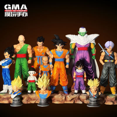 Dragon Ball Z Warriors Complete set of First Super Infinite Goku, Vegeta, and Lanks figurines, statue models and figurines