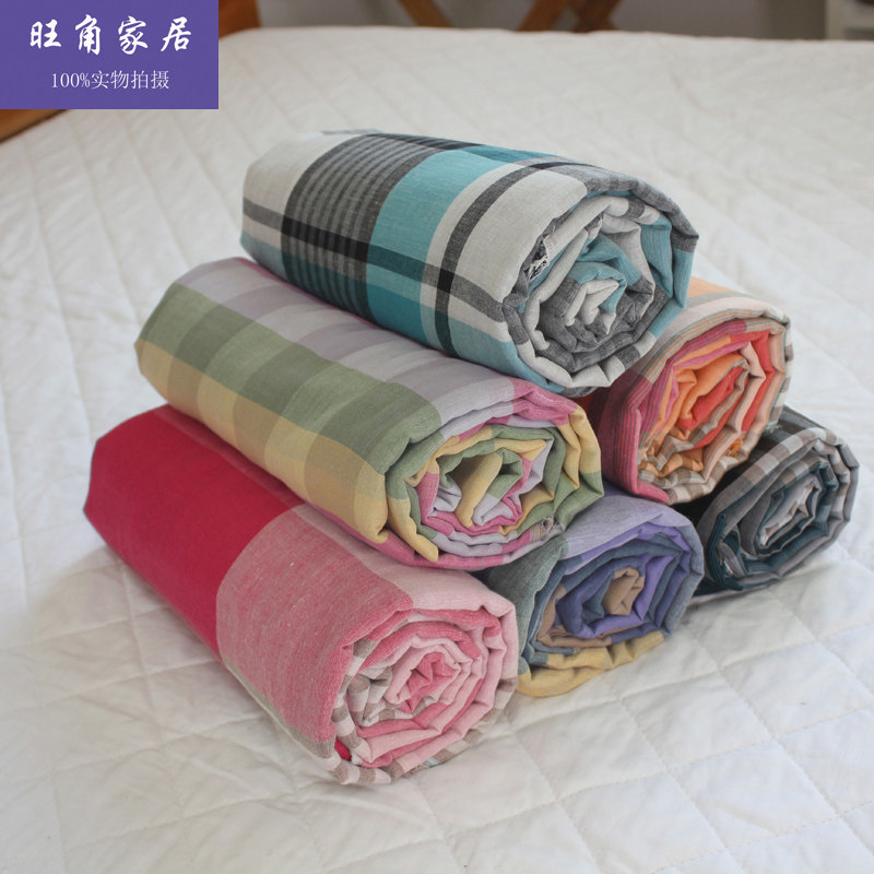 Pure Cotton Gauze Fabric Classic Plaid Home Clothing Fabrics diy1 4 m Ultra Soft Water Absorption 3 99 m Special Price