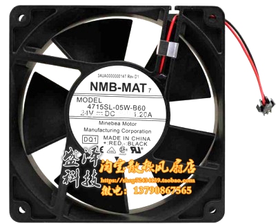 New NMB-MAT 4715SL-05W-B60 DC24V 1 20A inverter fan warranty 2 years