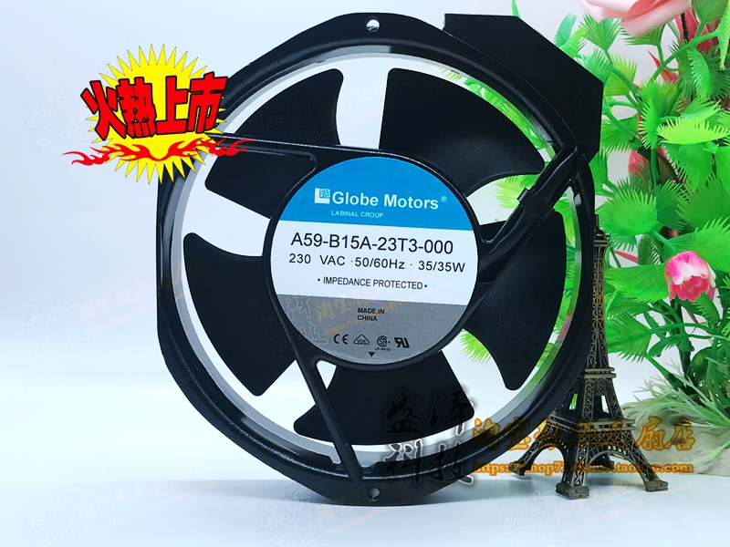 New original GLOBE MOTORS fan A59-B15A-23T3-000 230V 35W metal frame