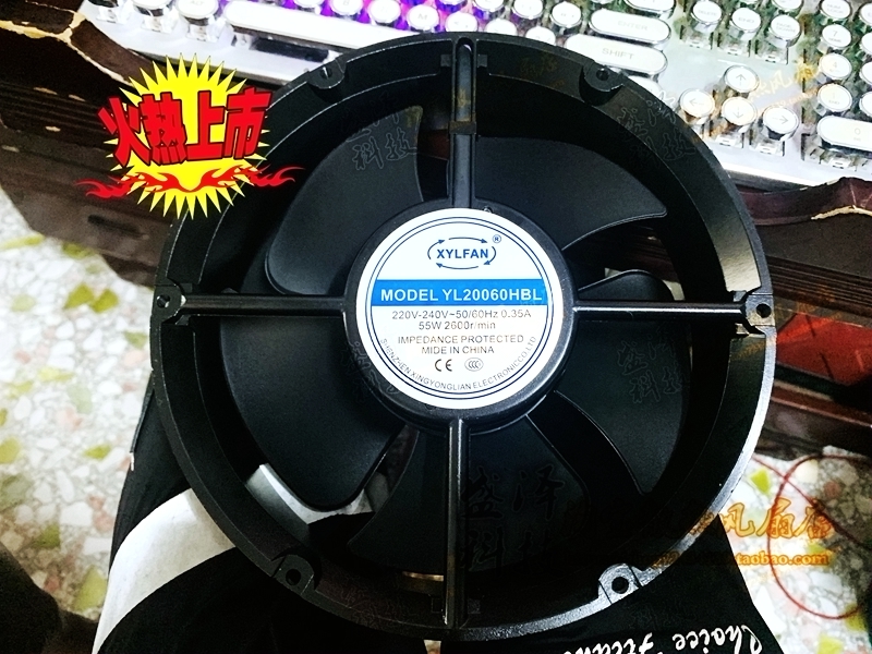 XYLFAN fan MODEL YL20060HBL cooling fan bearing axial fan 220V 55W