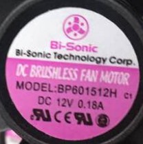 Taiwan Bai Rui Bi-Sonic BP601512H 12V 0 18A 6CM CPU fan power supply fan