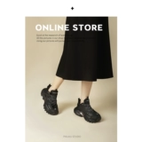 [Pailaili] Daddy Shoes retro Толстая система сшивания с нишевой сеткой воздушной авиации.