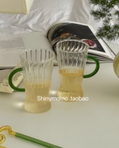 Shinymomo Korean style glass water glass juice cup (light thin section)