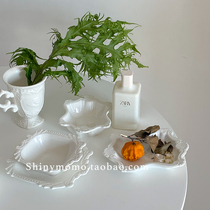 Shinymomo Retro Ceramic Coffee Cup Relief Mark Cup Saucer Cups