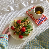 Shinymomo Korean style ins home minimalist cutlery cake Breakfast Pan Plastic Tray