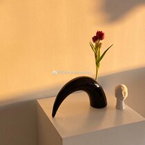 SHINY MOMO abstract art ceramic vase