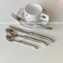 Shinymomo Korean style ins Bull butter Butter Smear Metal Western Meal Cutlery Suit Salad Steak Soup Spoon