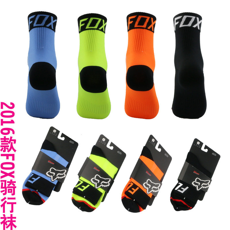 FOX mountain bike long-barrel cycling socks running sports outdoor socks