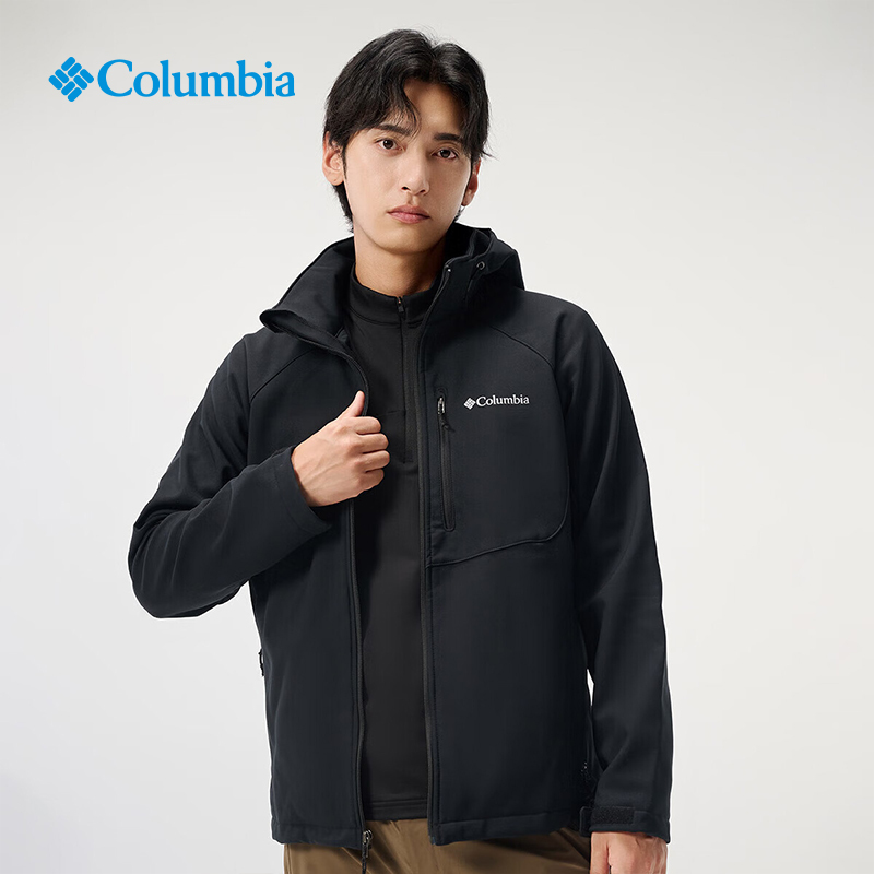 Columbia Soft Shell Jacket Men's Autumn and Winter Outdoor Windproof Fleece Jacket We6885 Columbia Soft Shell Jacket Men's Autumn and Winter Outdoor Windproof Fleece Jacket We6885