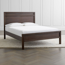 American style furniture double wood bed 1 8 meters modern minimalist bed 1 5 meters of small-sized master bedroom light luxury