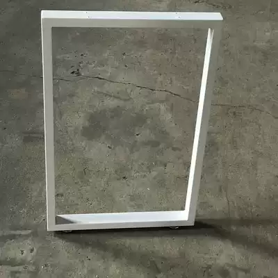 One-sided foot bar support Tripod desk desk single foot U-leg iron computer desk iron frame foot can be customized