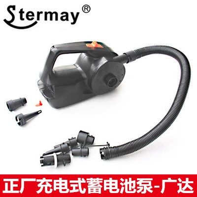 Storage battery-type air pump electric inflatable cylinder rubber dinghy boat air cushion bed pool flush gas pump outdoor cheering machine-Taobao