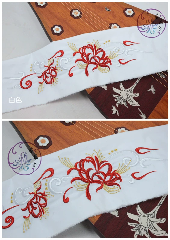 [忘 川] Bianhua thêu Hanfu gốc Vải Manzhu Shahua Hanfu Ribbon Ribbon Homzi Cozi - Vải vải tự làm