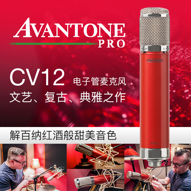Avantone CV-12 Taylor Swift Imperial Large Shock Membrane Vacuum Tube Microphone Recording Microphone