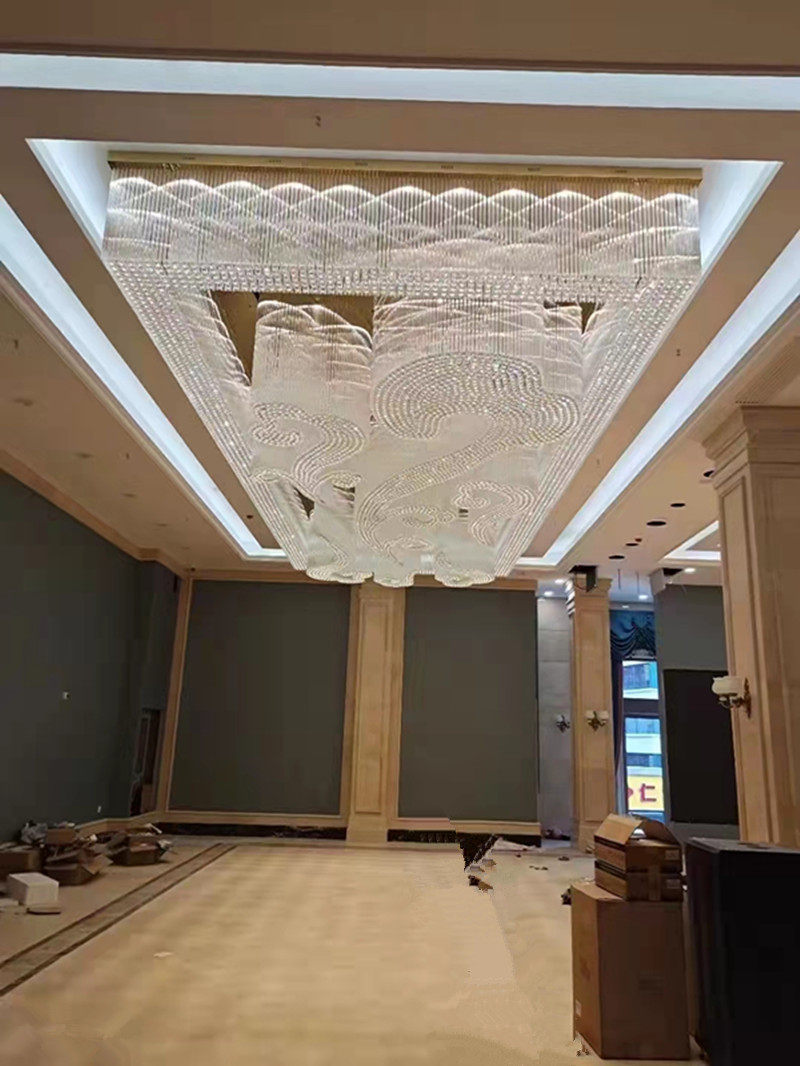 Non-standard custom hotel lobby crystalline lightsGuesthouse Sales Building SandBanquet Hall Jewelry Living room chandelier