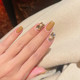 网红香槟色美甲钻迷你小号平底异形钻新款超闪水钻石指甲装饰品贴