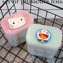 Cute Cartoon Cotton Sign Double Head Round Pointed Teenage Girl Hearts 200 Boxes Makeup Makeup Removal and Ears Home Cleaning