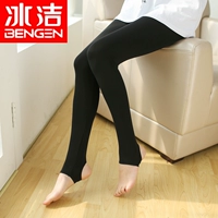 Băng, mùa xuân và mùa thu, mặc quần legging, phần mỏng của phụ nữ, khuôn mặt mịn màng, quần skinny bó sát, quần chân XL quần thun nữ