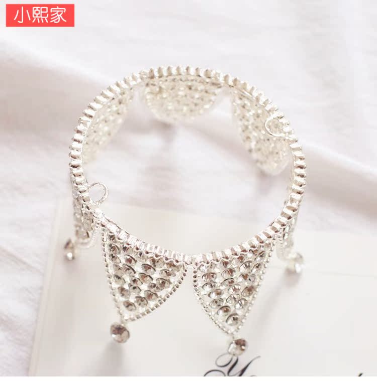 Công chúa nhỏ Vương miện Mũ Hàn Quốc Flash Diamond Crown Sinh nhật cho trẻ em Sự kiện Ngày của trẻ em Quà tặng Hoa Boy Phụ kiện tóc băng đô tai mèo