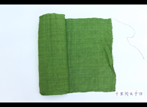 Handicraft hemp cloth textile cloth handmade earth cloth old cloth roll blended with hemp cloth green C64-1 C64-2