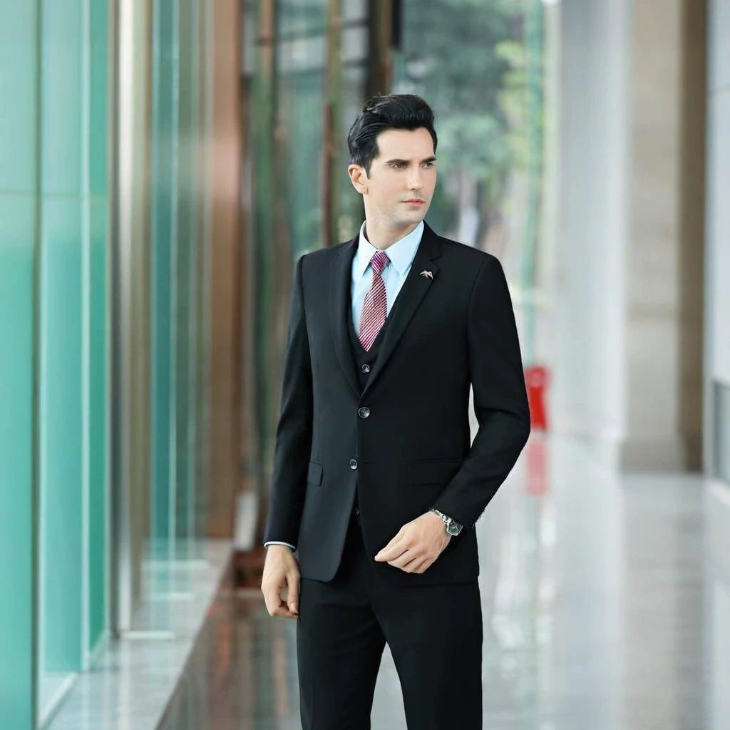 Men's classic suit, jacket, for students, slim fit