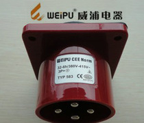 weipu weipu IP44 32A4 core concealed straight device input socket type583