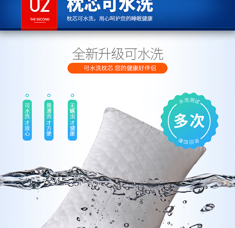 Gối lõi cặp đơn dành cho người lớn cổ đích thực chân không nén cao gối hồi phục gối có thể giặt được gối cao su non cho bé