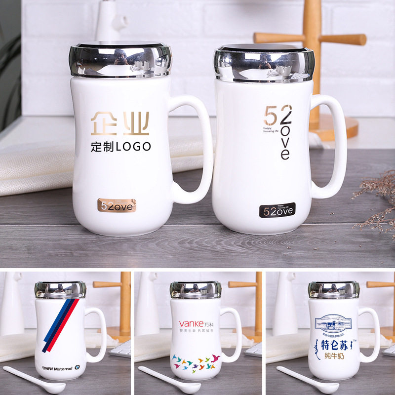 Creative mug home ceramic cup custom logo warm mug gift boxed water cup gift giveaway