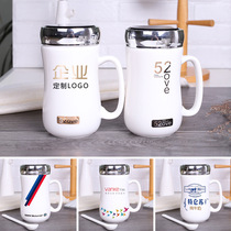 Creative mug home ceramic cup custom logo warm thermos cup gift boxed water cup gift giveaway