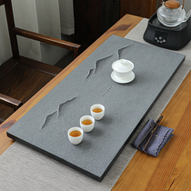 Wujinshi tea tray natural whole stone stone tray tea set original stone kung fu tea table tea sea simple household