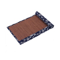 Bamboo table flag Ma mat bamboo mat tea mat tea towel linen cloth tea curtain big and small number table flag special price