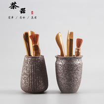 Ceramic tea ceremony six gentlemen combination oval shape tea ceremony zero with tea ceremony accessories kung fu tea set