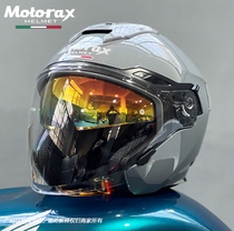 MOTORAX Morex S30 personality cool motorcycle three-quarter helmet locomotive men and women double lens bluetooth