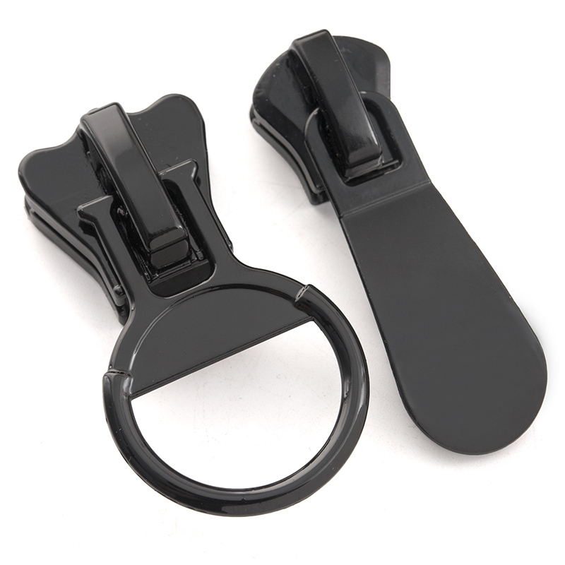 Extra-Large down Jacket Zipper Puller, Plastic Zipper Head, Metal Ring Zipper Head, Coarse-Toothed Oversized Zipper Accessory