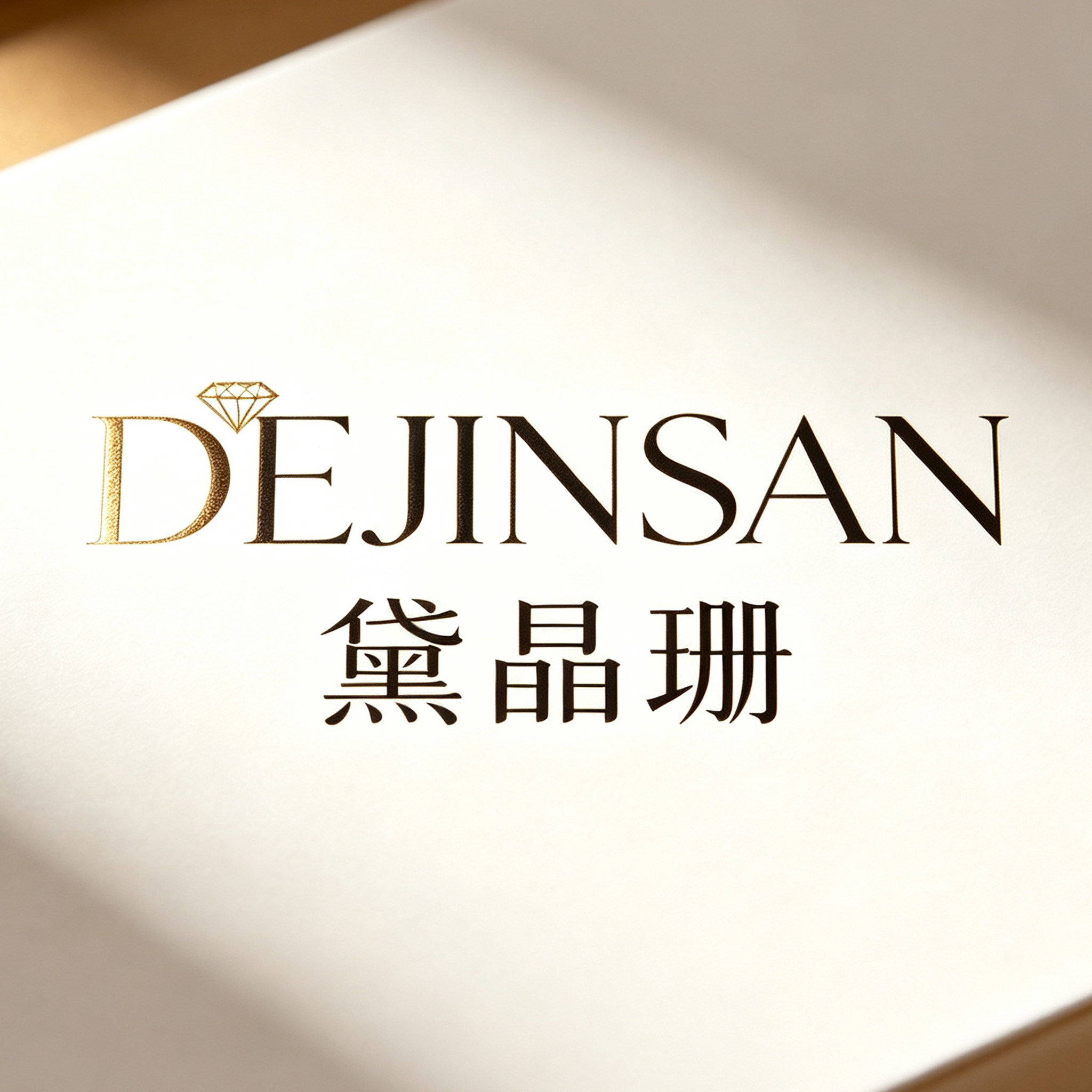 DeJinSan黛晶珊水晶珠宝的LOGO