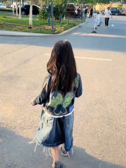 大金家童装25年春夏季儿童日系七分牛仔裤个性薄款男女童软牛仔裤