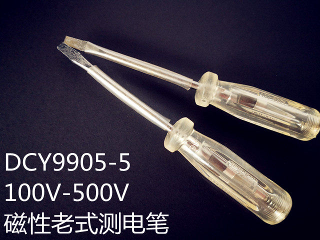 Measuring pen Electric pen one word electric pen Electrician electric pen test pen Crystal handle electric pen Transparent electric pen Old-fashioned electric pen