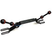 Diving camera waterproof case grip bracket double ball head base multi-function portable ball head turn connection lamp holder