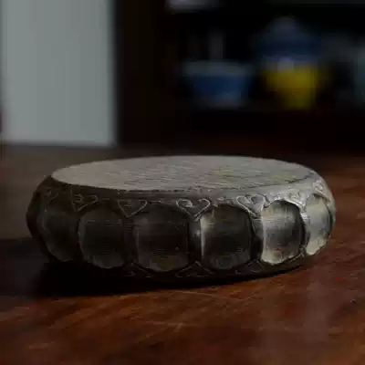 Hand-carved lace blue stone tea cup tea set base cup holder pot pad mahogany play Display seat