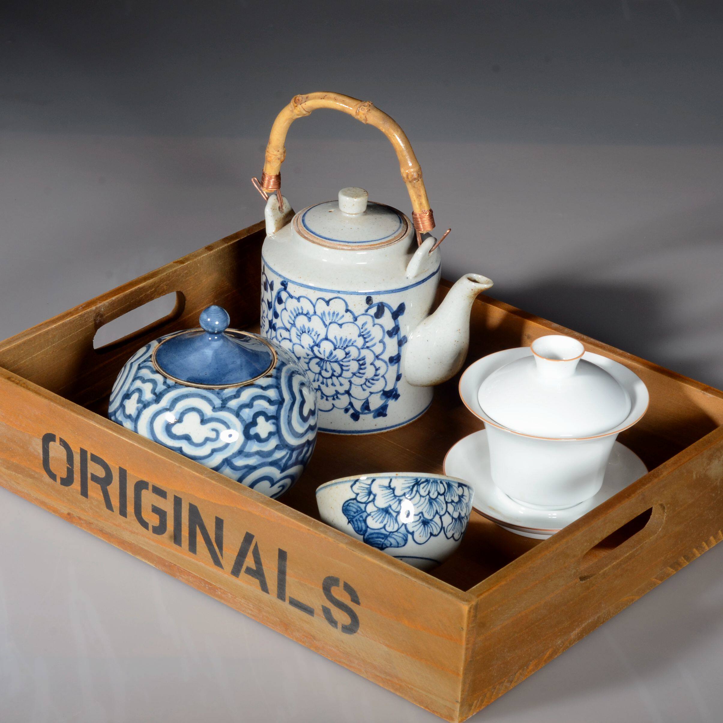 Natural Solid Wood Long Wooden Tray Tea Set Tea Ceremony Storage Tray Tea Tray