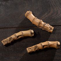 Yixing purple sand ornaments simulation bamboo root bamboo festival tea ceremony accessories tea stand handmade sculpture tea pet