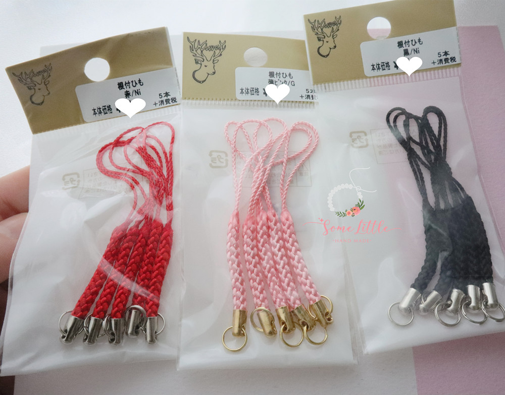 Expensive and Japanese imports Artisanal Diy Mobile Phone Sling Braided Pendant Multicolor Bag Open Shipping Key Button Pendant Pendant Accessories