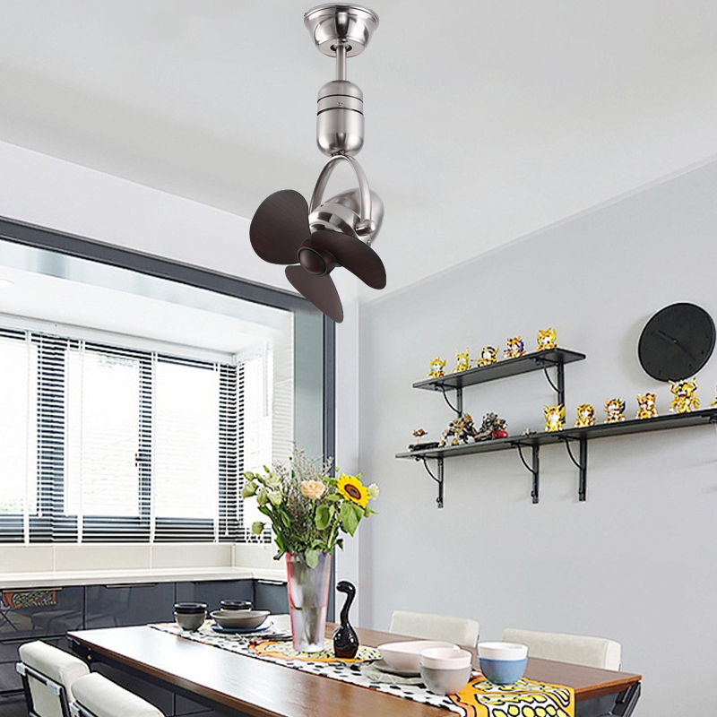 首振り小型天井ファンライト高級廊下天井ファン16インチミニキッチンバー壁掛けデュアル目的大風量ライトなし天井ファン